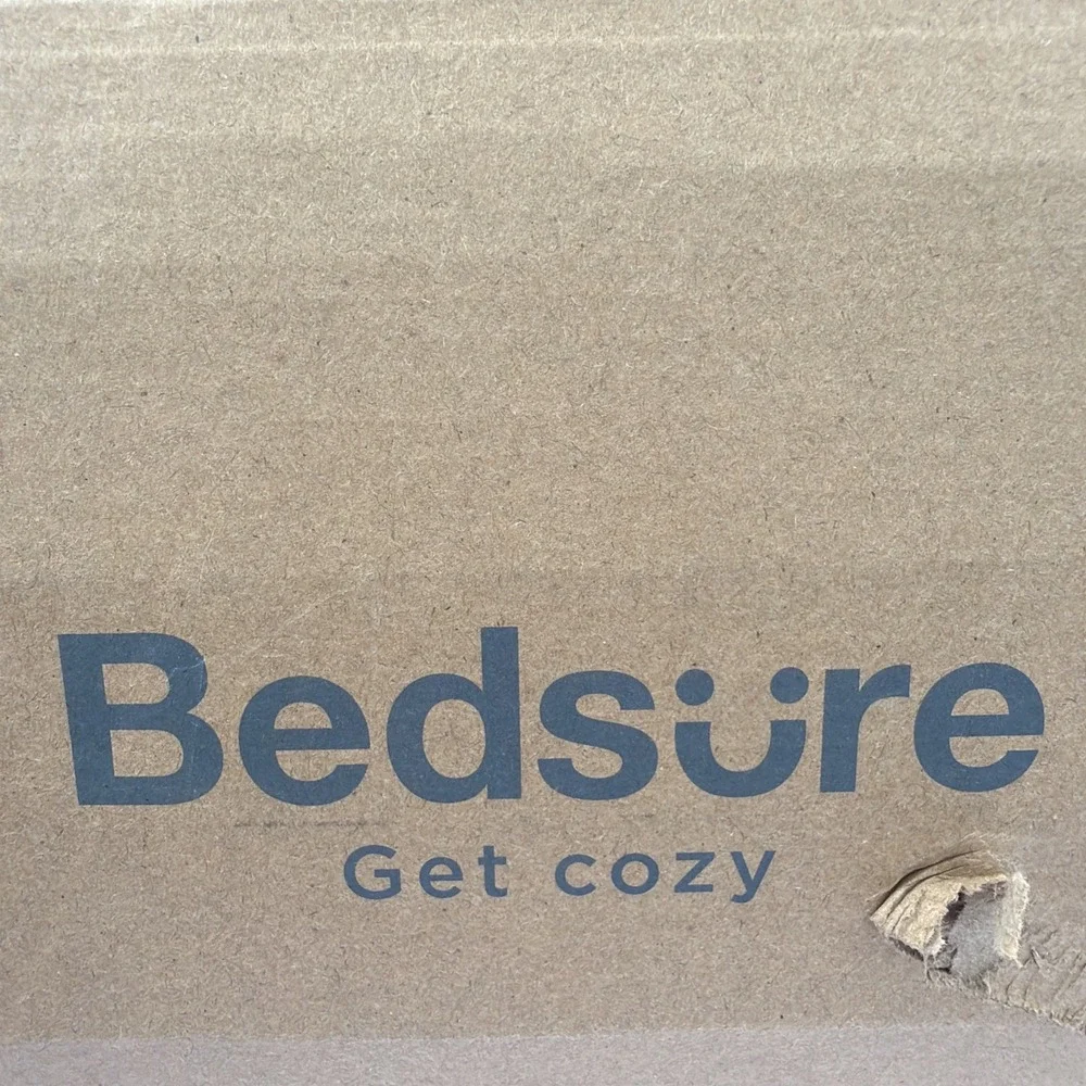 Bedsure Full Size Black Comforter Set 7-Pc Bed in a Bag Pinch Pleat New Sealed